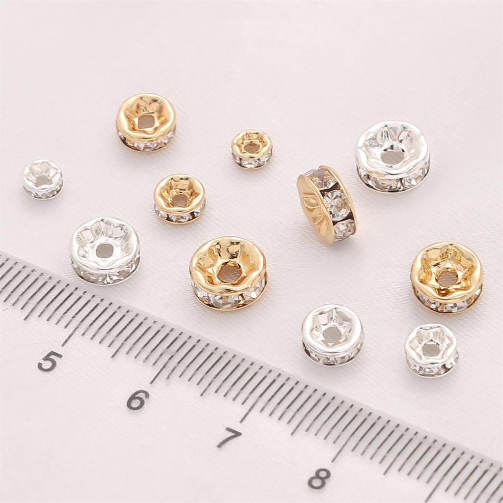 Měděný vrtací kroužek pro DIY ručně vyráběné šperky 10 ks/sáček