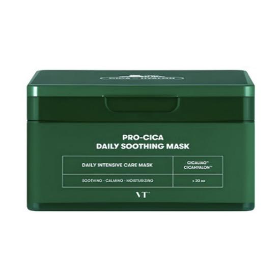 VT COSMETICS Pro Cica Daily Soothing Mask Calming Hydration Care 30pcs