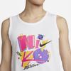 Nike Tank Tops Men's White Crew Neck Moderate Straight Fit DM6262-100