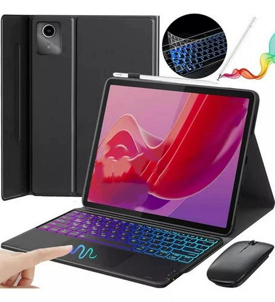Compatible Huawei MatePad SE 11  & X9A Bluetooth Keyboard Case with Backlit Touch Keyboard & Mouse Huawei MatePad SE 11  2024