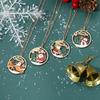 Runt Jultomte Hänge Guld Halsband, Stilfulla och Utsökta Jultillbehör Gåva