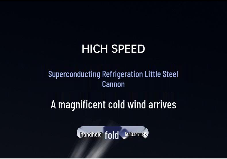 Portable Mini USB Rechargeable Folding Fan - Low Noise, Powerful Breeze for Office/Student Use