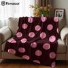 Blush Punkt Leichtes Mikrofaser Weiche Weihnachts-Fleece-Decke Warm Gemütliche Überwurfdecke für Bett Sofa Büro Reisen Ganzjahres