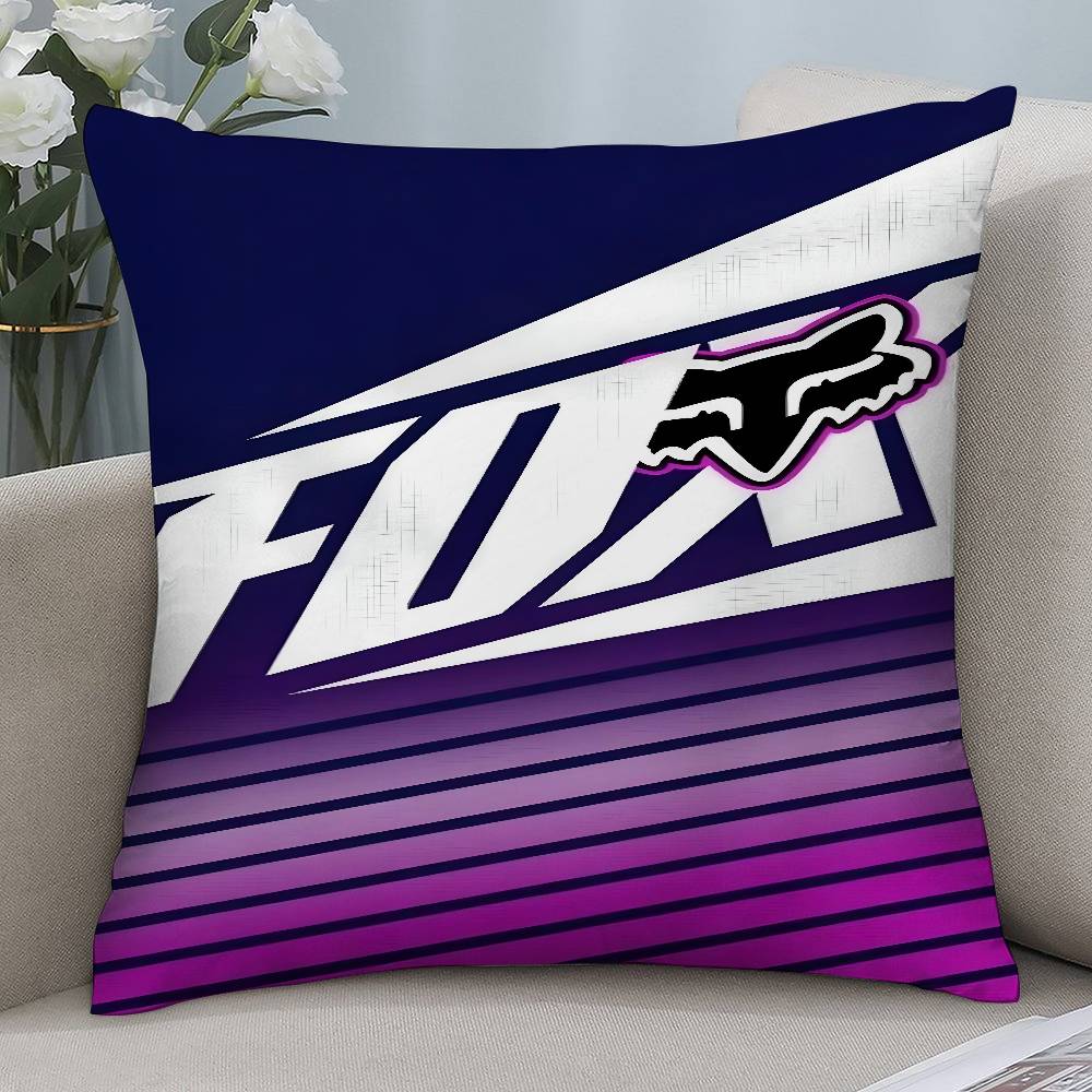 Cool Racing F-Foxes Pillow Case Short Plush Double-sided Print Square Throw Pillow Covers Sofa Home Cushion Decor