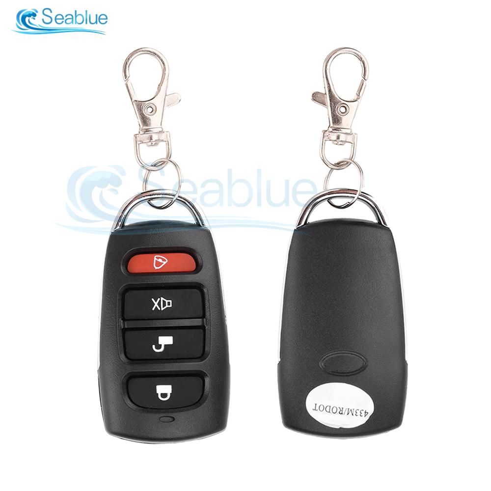 

433MHz RF Wireless Garage Door Remote Control 4 Keys Auto Copy Universal Smart Controller Cloning Electric gate Duplicator Key