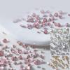 50PCS Nail Art Rhinestones Clear Crystal Rhinestones Nail Charms Round Nail Art Decals Decorations for Nail Salon Design