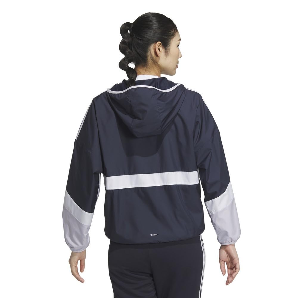 Adidas KTX57 Team Woven Jersey Top in Legend Dawn Size M Women's Ink/Silver (JG3387),