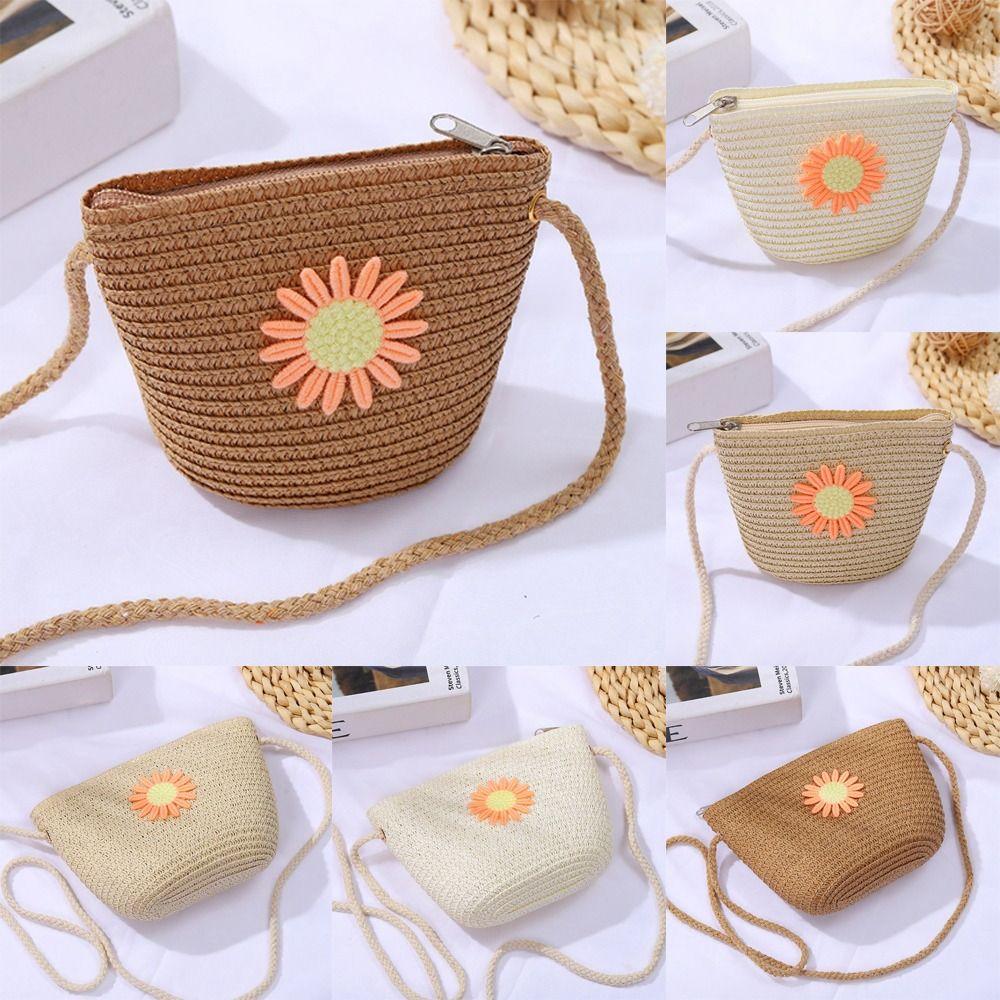 

Соломенная сумка ручной работы из ротанговой ткани, летняя пляжная сумка, модная соломенная сумка для детей