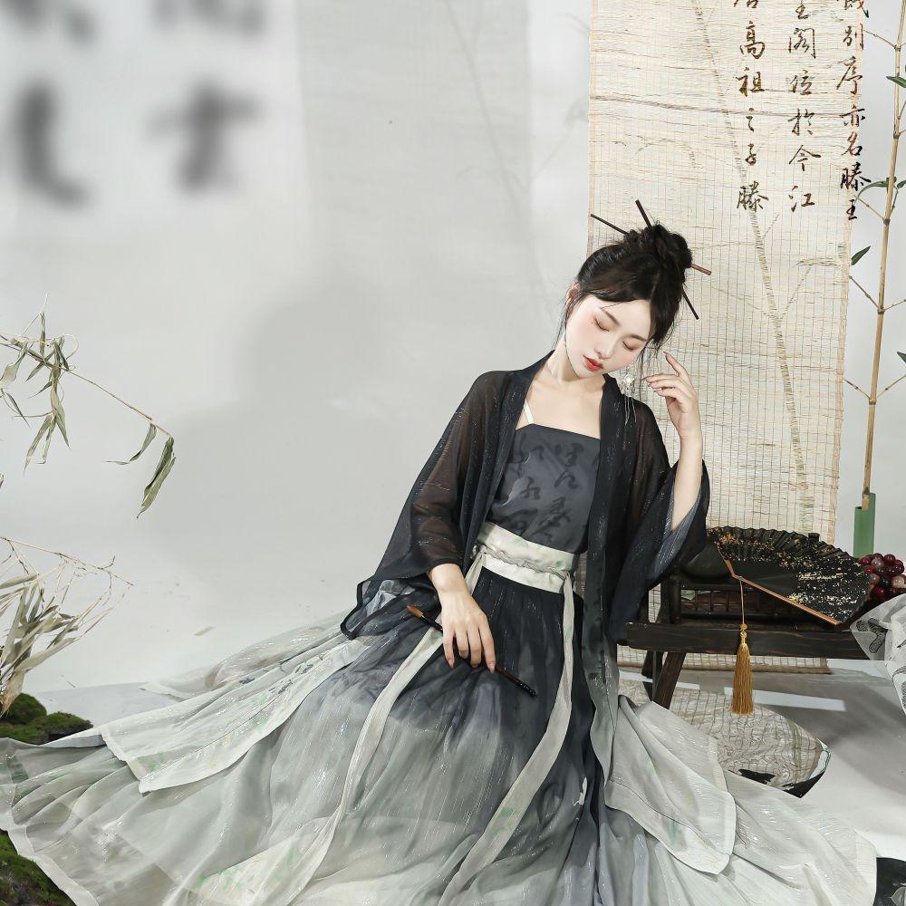 Chinese Song Dynasty Style Hanfu Women's Daily Suit Han Element Women's Clothing