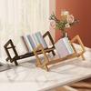 Tisch-Bücherregal Bambus Buch-Organizer Aufbewahrungsregal Büro-Schreibtisch Holz Buch Zeitschriftenständer Neigbares Bücherregal Buchhalter Ständer