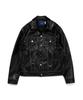 Giacca in Pelle Trucker Stitch Slowuniverse (Nero)