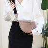 Leather Women's Bag Fanny Pack New Trendy Fashion Shoulder Messenger Bag First Layer Cowhide Breast Bag Small Bag