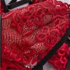 Hot-selling exy lingerie sets sexy red embroidery hollowed-out lingerie set