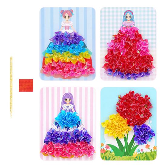 

4/8/12/16 шт. Книга-розмальовка для принцес, розвиток дрібної моторики та креативності у дітей, книга з наліпками для одягання принцес, освітня іграшка