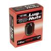 Automotive Wheel Nuts KYO-EI (Kyoei Industry) (Cap Nuts), [Thread Diameter] M12, [Pitch] P1.5, [Face Width] 21HEX, [Quantity] 16, [Color] Black,