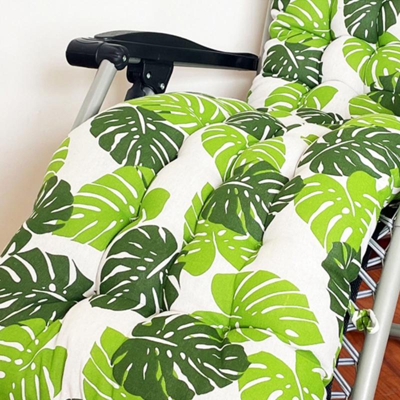 Thickened All Weather Lounges Chair Pad Waterproofs Cotton Polyester Blend Cushions For Chaise Lounges Indoor Outdoor Use