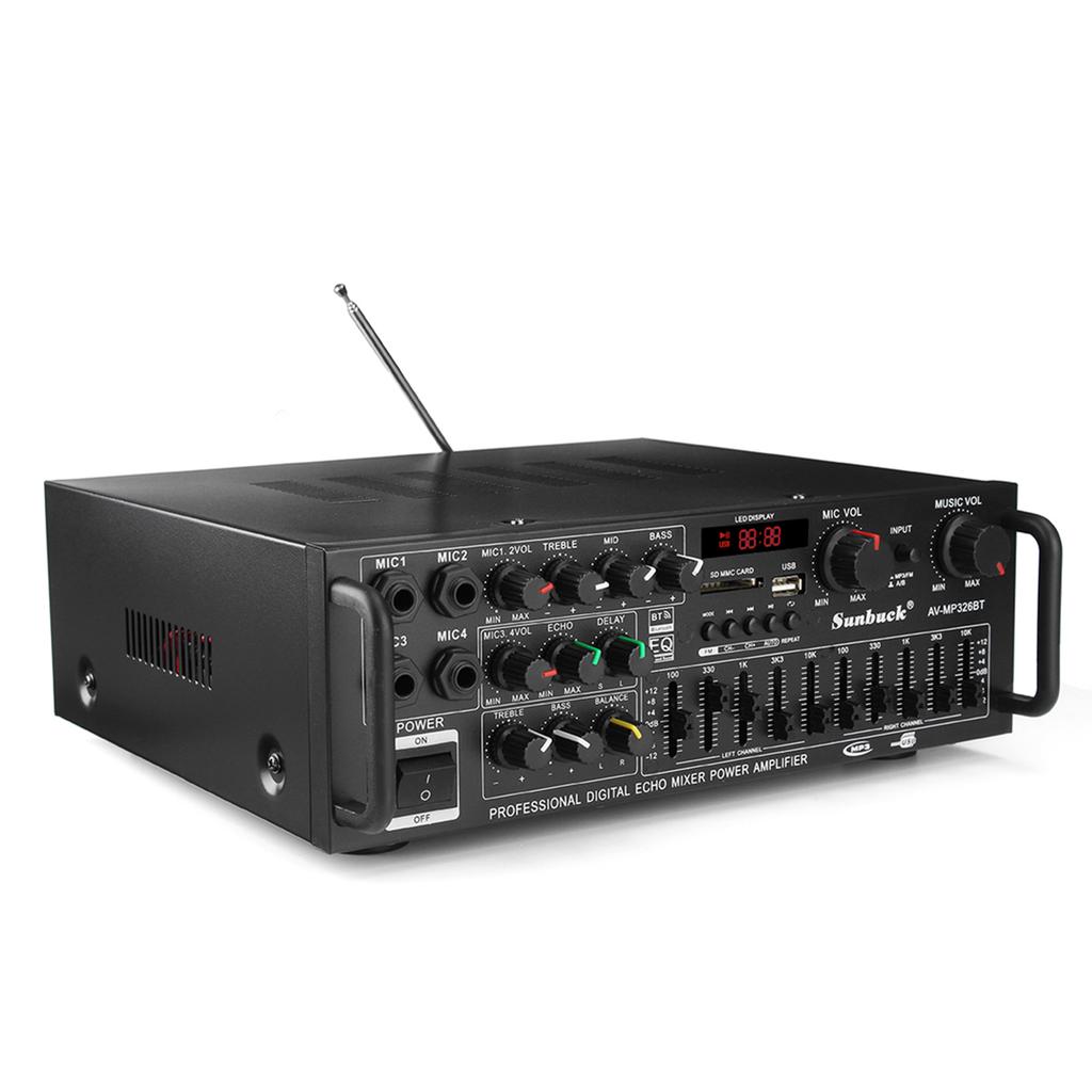 Buy 2000W Universal Bluetooth Stereo Power Amplifier Sound 2 Channel EQ