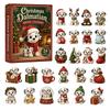 Acrylic Christmas Dog Collectible Toy Miniature Figure