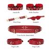 Sex Bondage  Kit Restraints 6PCS Sets Adjustable Handcuffs Ankle Cuff Thigh Cuffs Blindfold Cross Strap Adult SM Games Toys