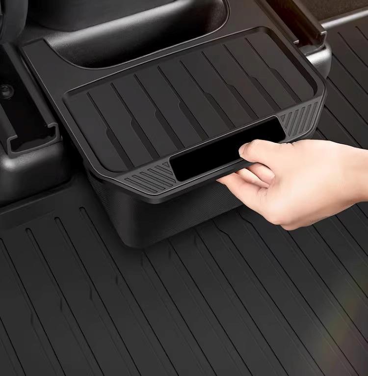 Rear Row Storage Organizer & Trash Can for Tesla Model Y Accessories