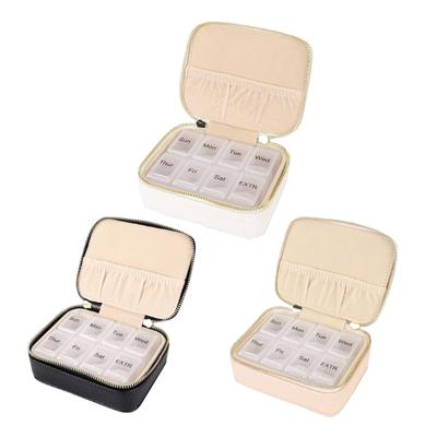 Jewelry Organizer Box with Compartments Waterproof PU Leather Case for Earrings Bracelets Necklaces Jewellery Holder
