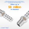 LTWFITTING Bar Production Stainless Steel 316 Barb Fitting Coupler/Connector 5/16" Hose ID X 1/8" Male NPT Air Fuel Water (Pack of 25)