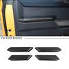 Interior Door Handle Armrest Cover Trim Bezel For Ford Bronco + Carbon Fiber