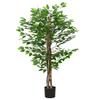 Künstlicher Ficusbaum 788 Blätter 120 cm Grün