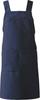Bib Easy To Available In 6 Colors Food and Beverage Service Uniform T7501 Navy L [Albe] Apron, Apron, H-shaped, Teflon-coated, Clean, Stain-resistant,