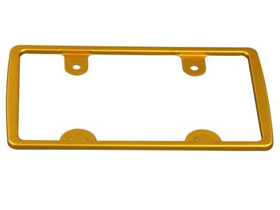 POSH FAITH Motorcycle Aluminum License for 126cc and Over Frame, Large, Motorcycles, Gold, 500193-04-10