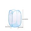 Mesh Pop Up Square Laundry Basket Storage Toy Organizer Bag Collapsible Clothes Baskets for Dorm