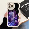 HSR Castorice Wavy Edge TPU Mobile Phone Case for iPhone 17 16 15 14 13 12 11 Air Pro Max Plus Colorful Cover