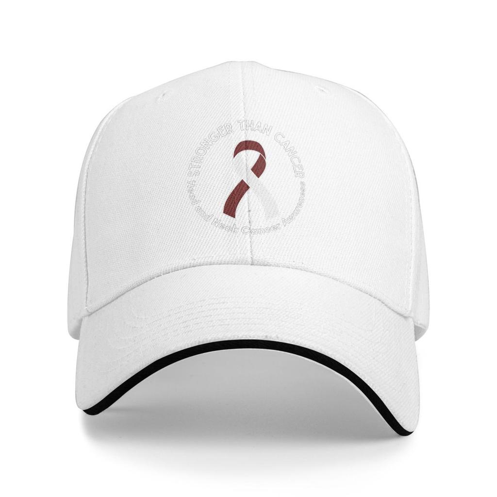 Head And Neck Cancer Awareness Ribbon Warrior Baseball Caps Snapback Baseball Hats Breathable Casual Casquette Outdoor Unisex