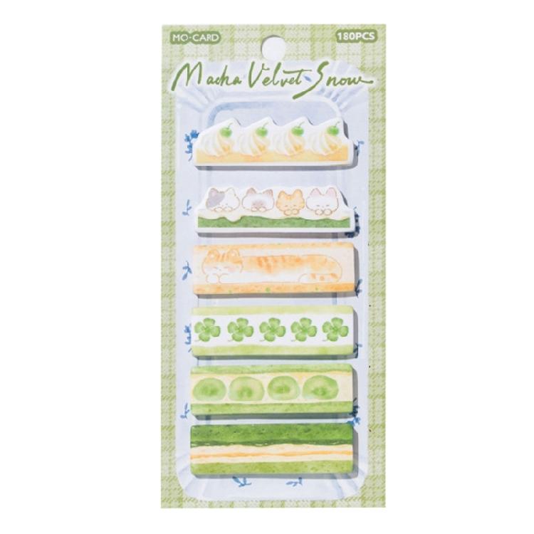 180 Sheets Cake Dessert Themed Adhesive Note Page Markers Repositionable Adhesive Labels for Book Journal Planner
