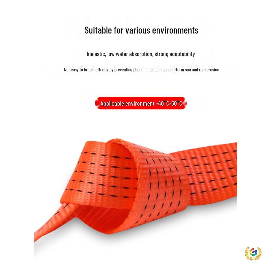 Strapazierfähige Zurrgurte für LKW und Anhänger - Flachband aus Polyester für Fracht-, Brems- und Abschleppseile.