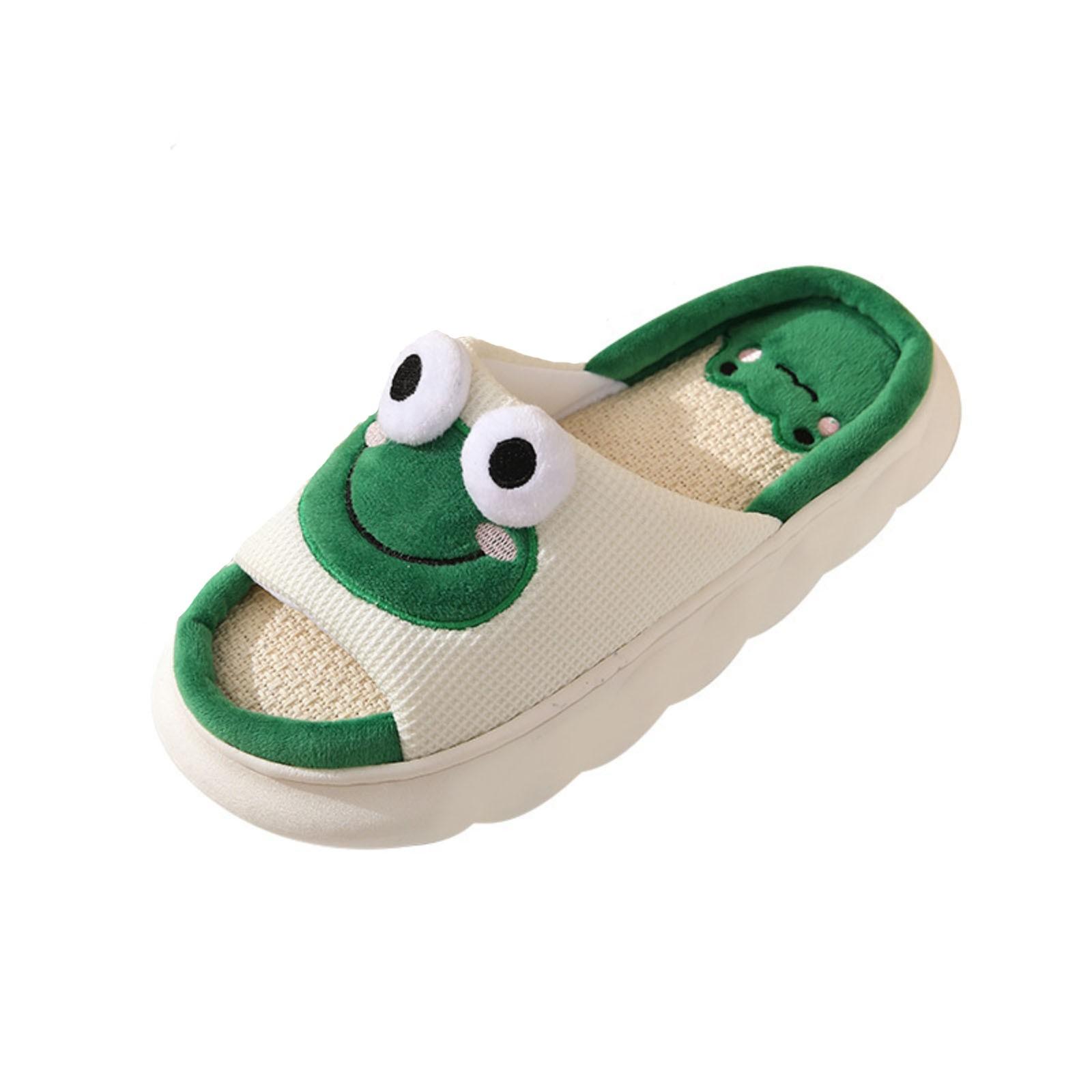 

Тапочки для дома, нескользящие тапочки для мальчиков и девочек, обувь на толстой подошве 40 белый