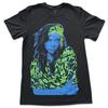 Billie Eilish Neongrün, Schwarzes Hemd, Herren Größe M