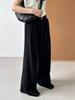 Modische plissierte Hose mit weitem Bein für Damen, hohe Taille, gerade, locker, Anzughose, weiblich, Frühling 2026