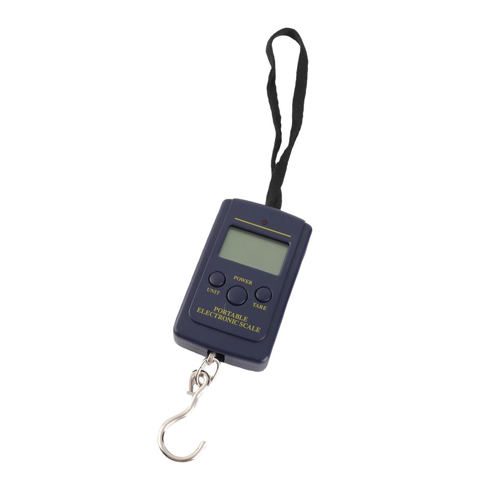 Large LCD Display Electronic Suspension Scale, 40Kg/10g Capacity Portable with Hook for Luggage