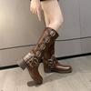 Boots women's new autumn boots platform popular Maillard western cowboy boots