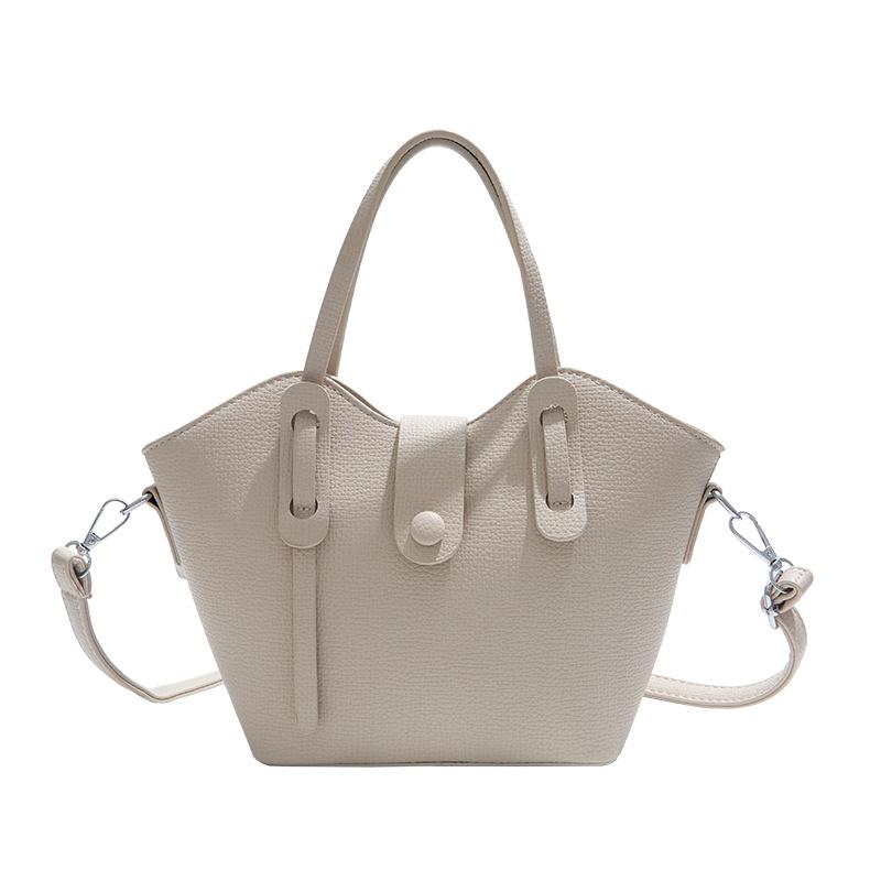 Simple texture lychee pattern portable wing bag autumn new hand bag shoulder messenger bag