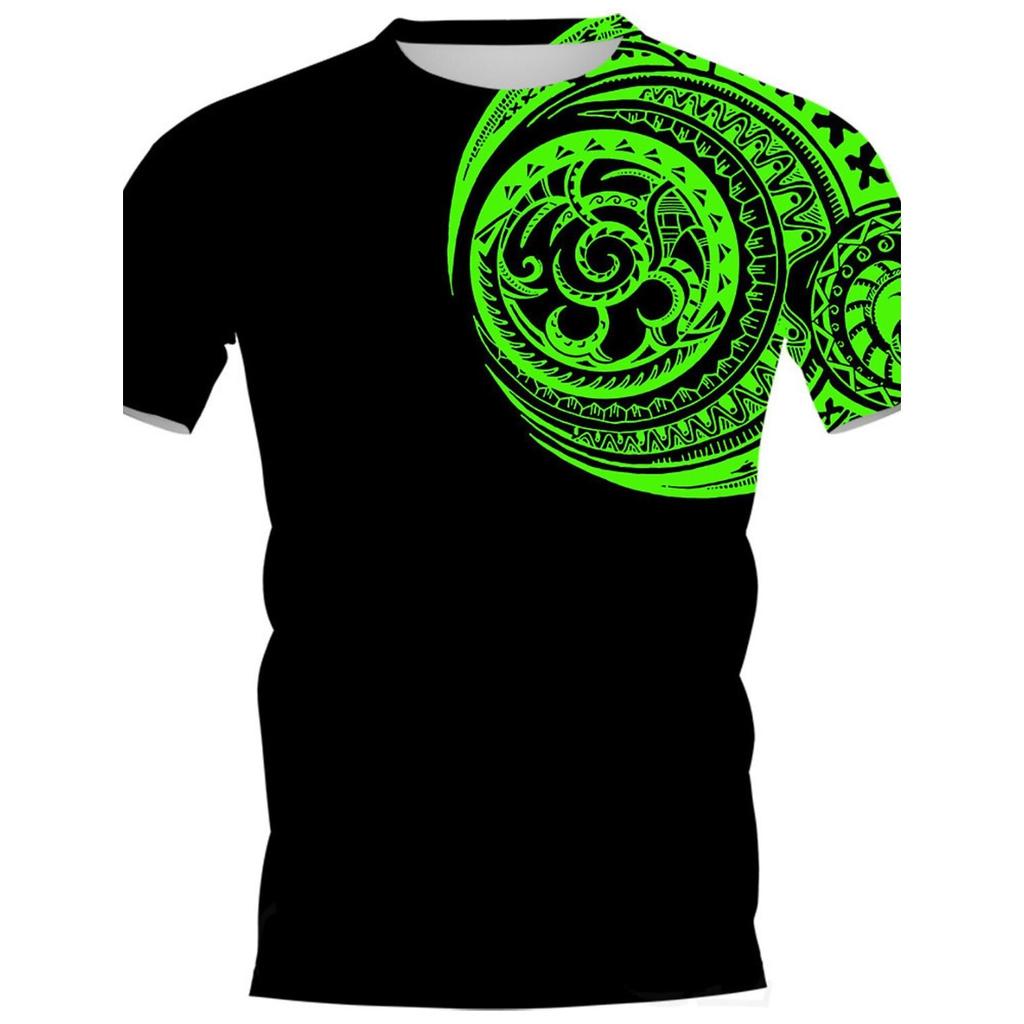 Letnie T-shirty męskie z okrągłym dekoltem i nadrukiem graficznym 3D o tematyce wikingów, modne i codzienne, z krótkim rękawem