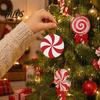 Decorative Hanging Candies for Holidays 12/24/36 Pcs Candy Christmas Tree Decorations, Lollipop Picks Tree, Red Indoor Holiday Party Wall Decorations