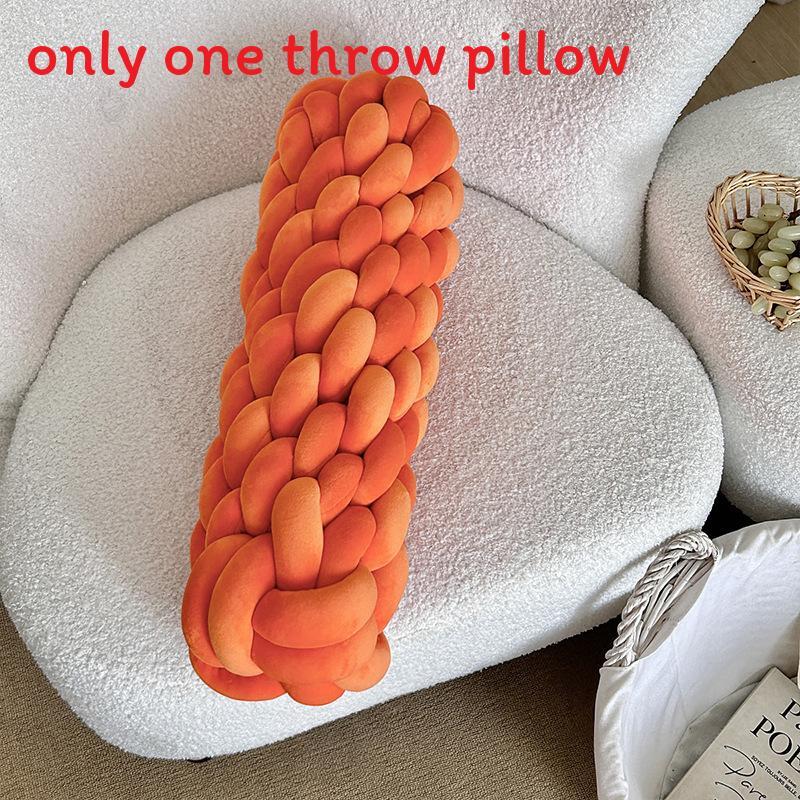 Modern Minimalist Nordic Linen Weaving Throw Pillow With Pp Cotton Filling For Living Room Decor