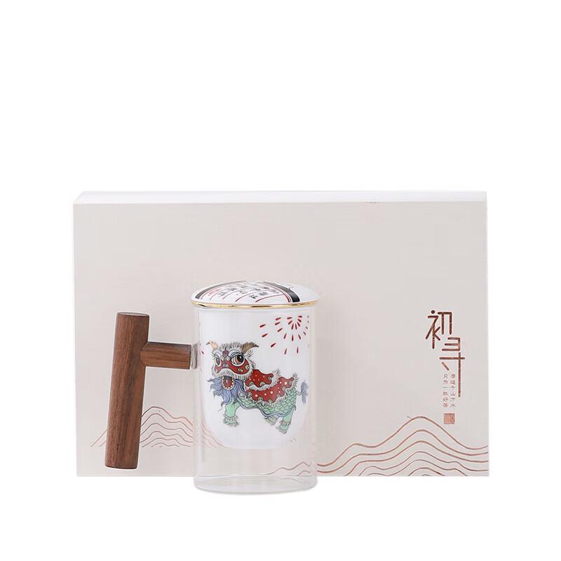 Chaxun Ceramic Office Tea Cup Set with Filter