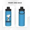 Snoopy Water Bottle, 530ml Large Capacity, Vacuum Insulated, Insulated, Hot & Cold, Sports Bottle, Direct Drinking, Screw Top, Double-Walled, Wide Mou