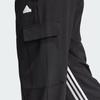 Adidas Dance All-Gender Versatile Woven Cargo Tracksuit Bottoms With Three Stripes And Colorblock Design Women Bottoms Black IN1826