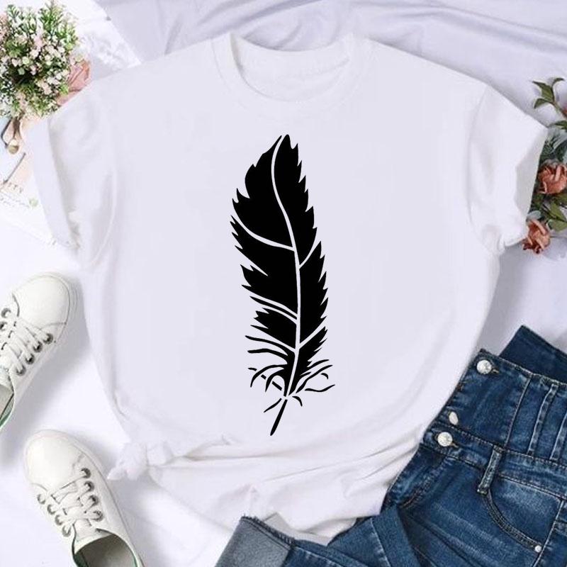 Watercolor Graphic T-shirt Music Love  Clothing Casual Summer Fashion Women Top T-shirt Short Sleeve Lady Female Print Tee