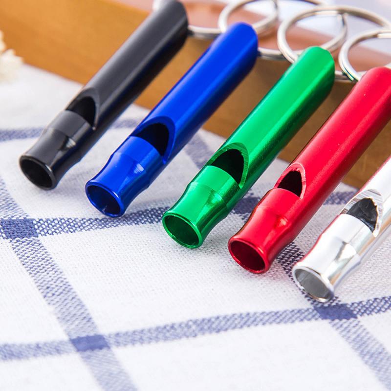 Outdoor Metal Multifunction Whistle Pendant With Keychain Keyring For Outdoor Survival Emergency Mini Size Whistles Team Gifts