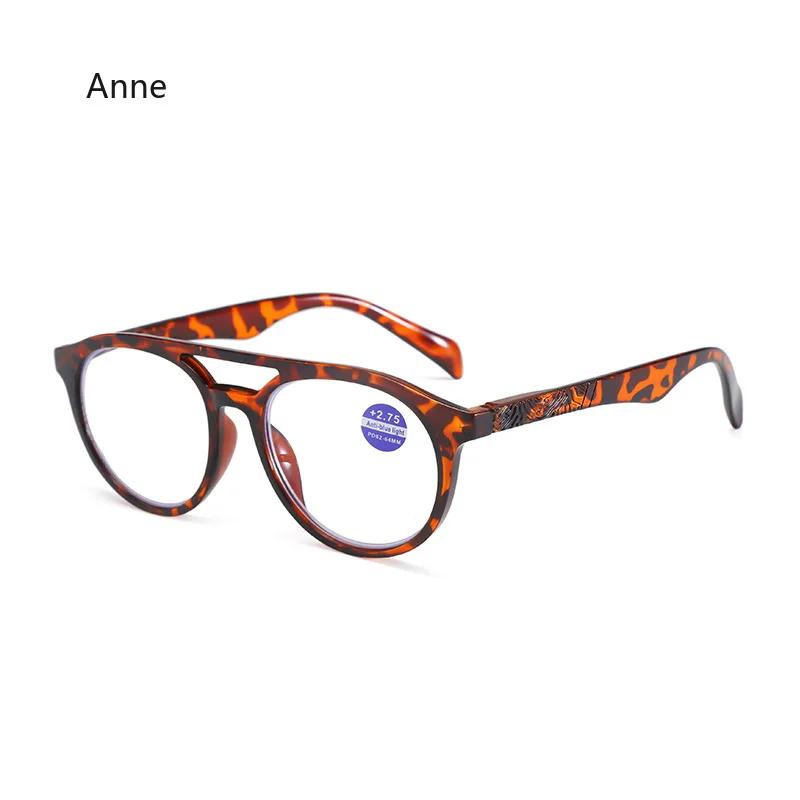 Fashion Finished Reading Glasses Women Anti Blue Light Presbyopic Glasses Vintage Black Small Frame Hyperopia Glasses +1.0 ~+4.0